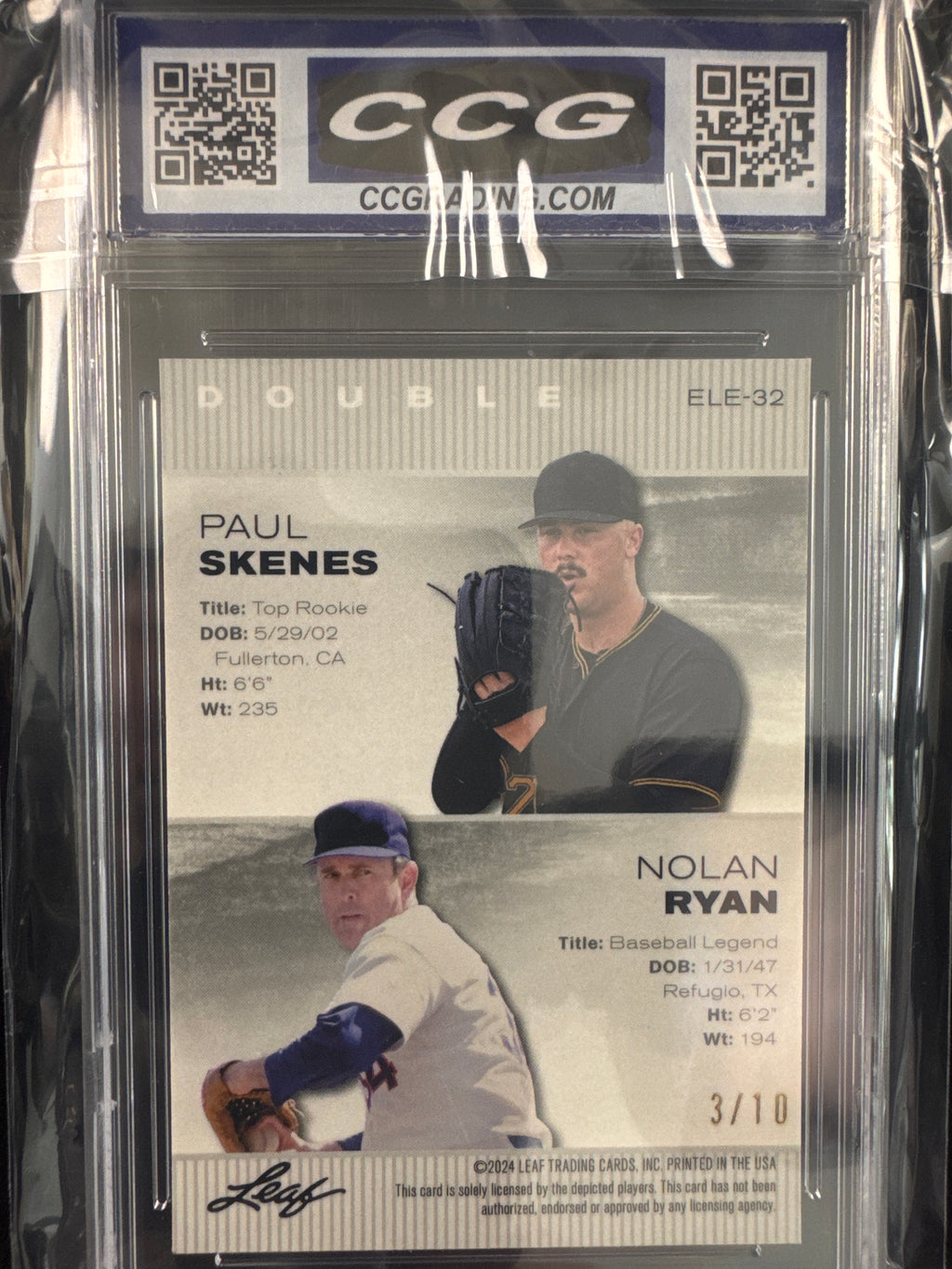 Paul Skenes/Nolan Ryan
