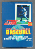 1989 SCORE Baseball-Box