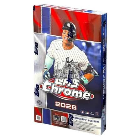 2026 TOPPS Chrome Mega Box Baseball
