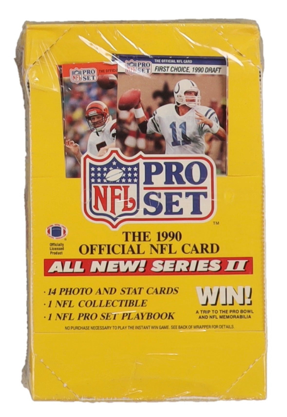 The 1990 Official NFL Card Pro Set Series 2-Box