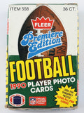 1990 FLEER Premiere Edition Football-Box