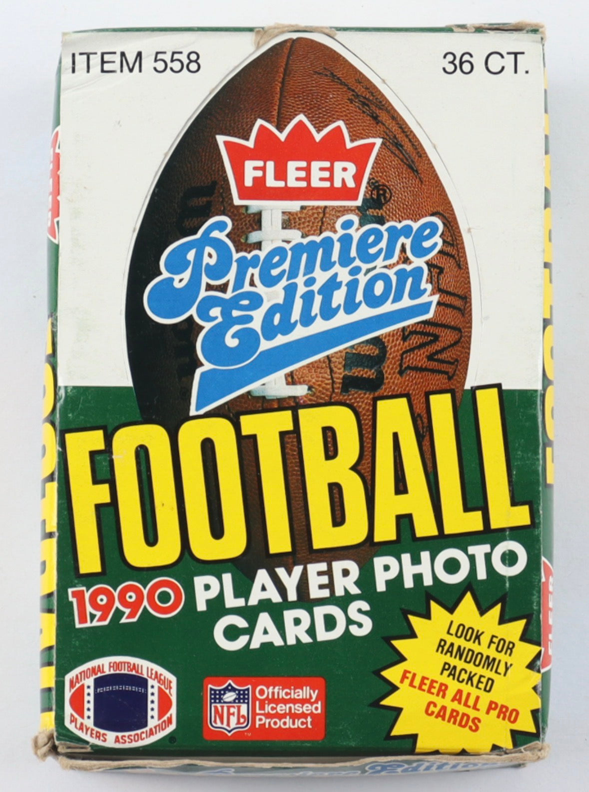 1990 FLEER Premiere Edition Football-Box