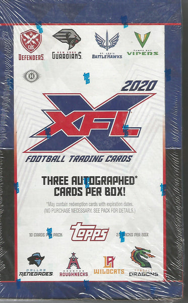 2020 TOPPS XFL Football Blaster-Box
