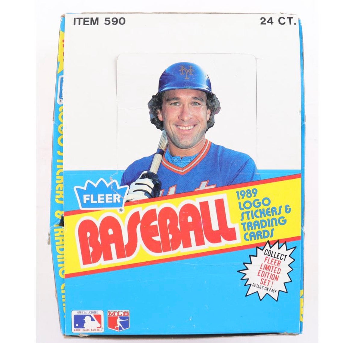 1989 FLEER Baseball Logo Stickers &Trading #590-Box