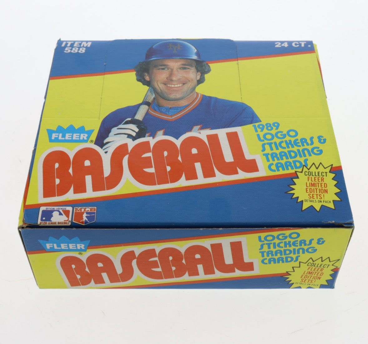1989 FLEER Baseball Logo Stickers & Trading #588-Box